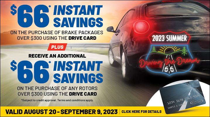 Save $66 on tires and brakes